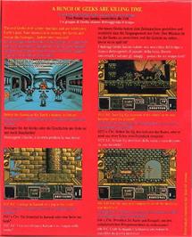 Box back cover for Zone Warrior on the Atari ST.