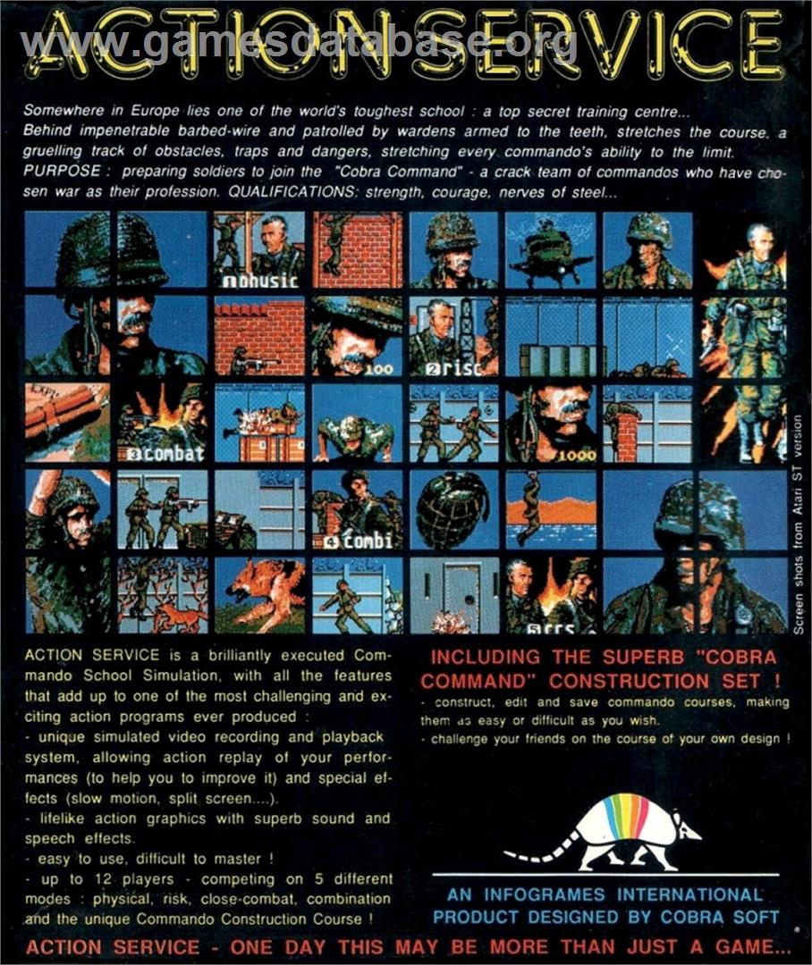 Action Pack - Atari ST - Artwork - Box Back