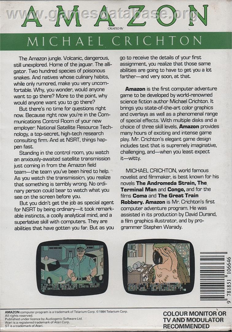 Amazon - Atari ST - Artwork - Box Back