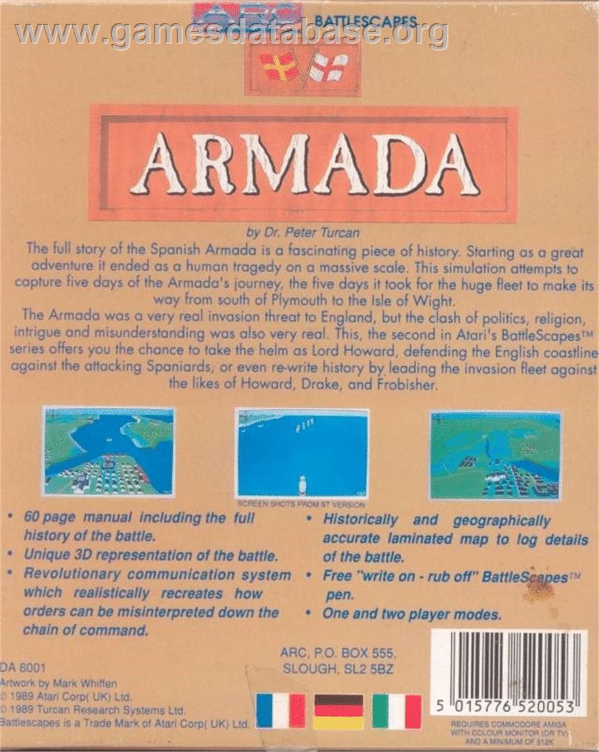 Armada - Atari ST - Artwork - Box Back