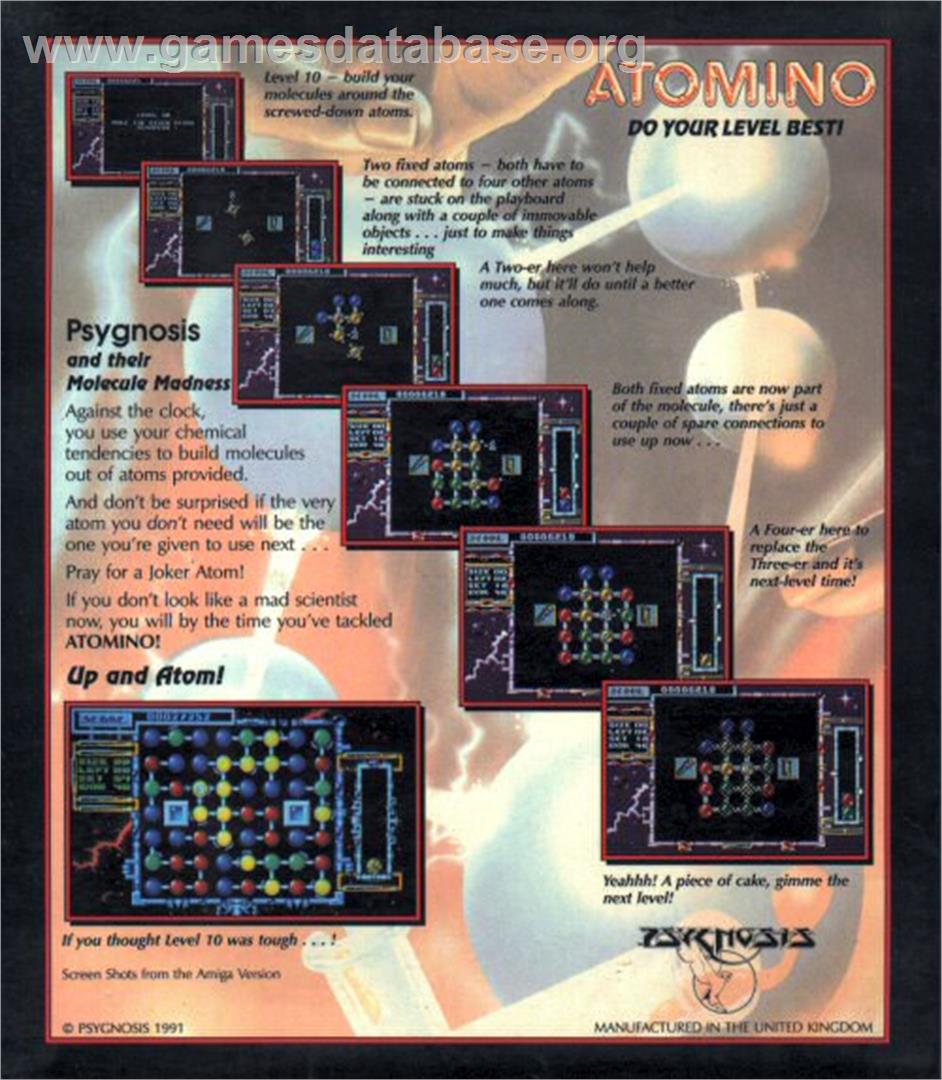 Atomino - Atari ST - Artwork - Box Back