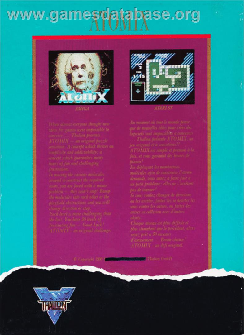 Atomix - Atari ST - Artwork - Box Back