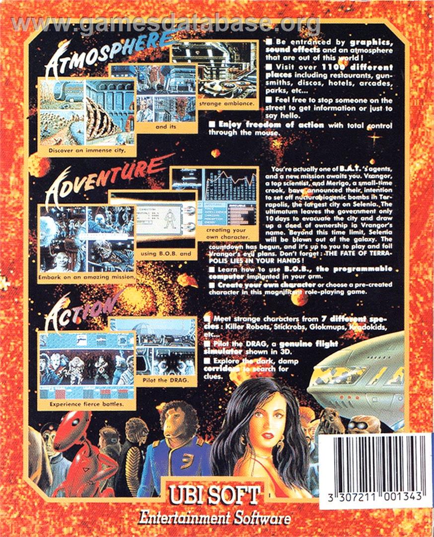 B.A.T. - Atari ST - Artwork - Box Back