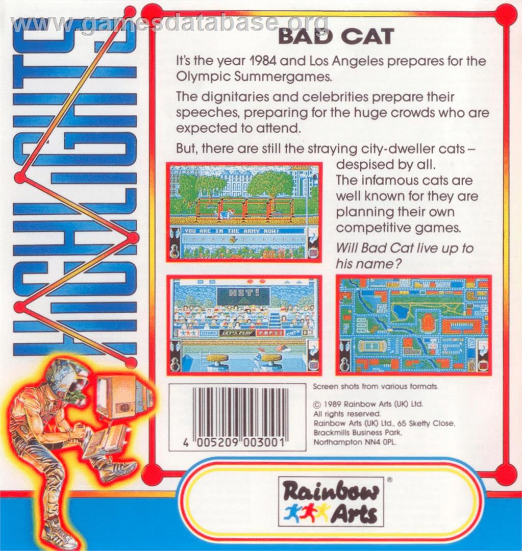 Bad Cat - Atari ST - Artwork - Box Back