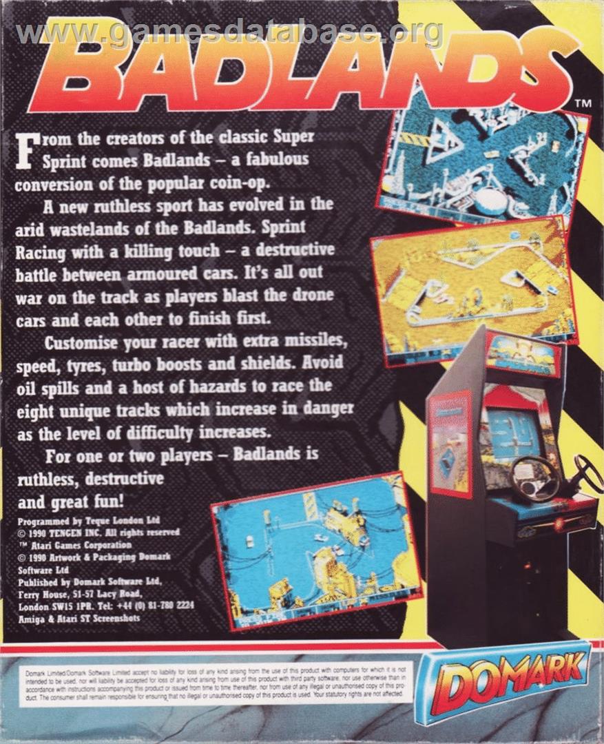 Badlands - Atari ST - Artwork - Box Back