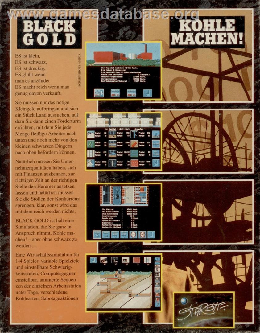 Black Gold - Atari ST - Artwork - Box Back