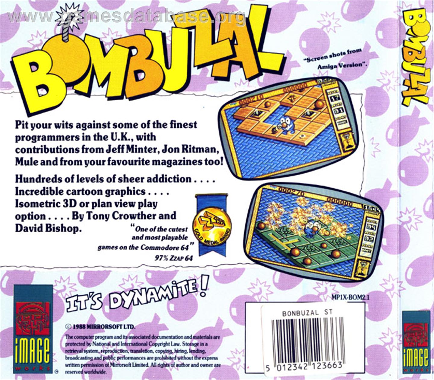 Bombuzal - Atari ST - Artwork - Box Back