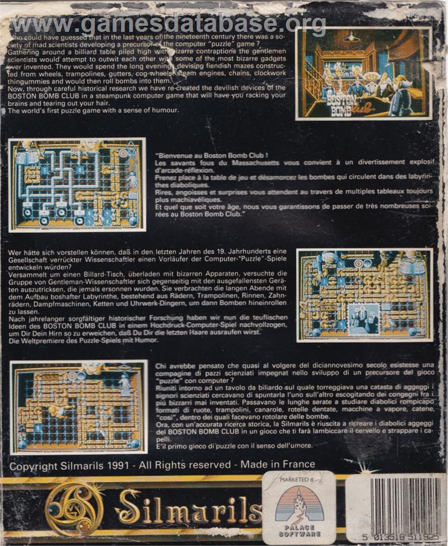 Boston Bomb Club - Atari ST - Artwork - Box Back