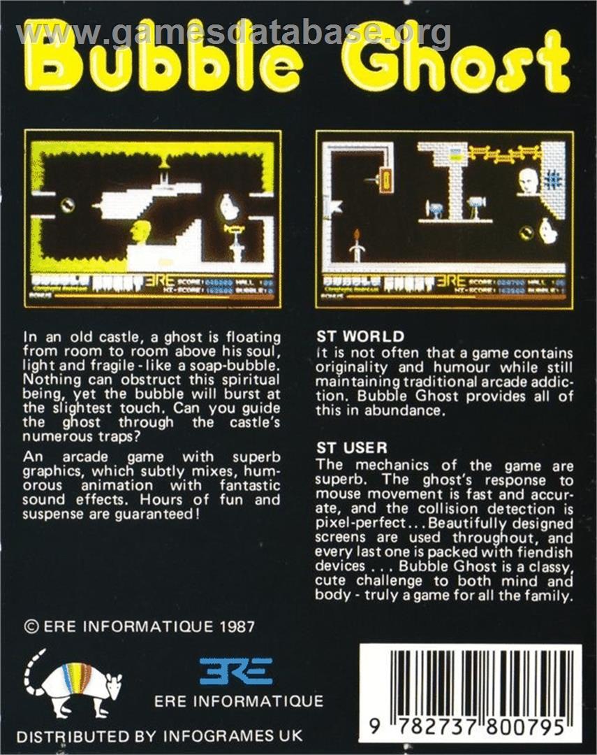 Bubble Ghost - Atari ST - Artwork - Box Back