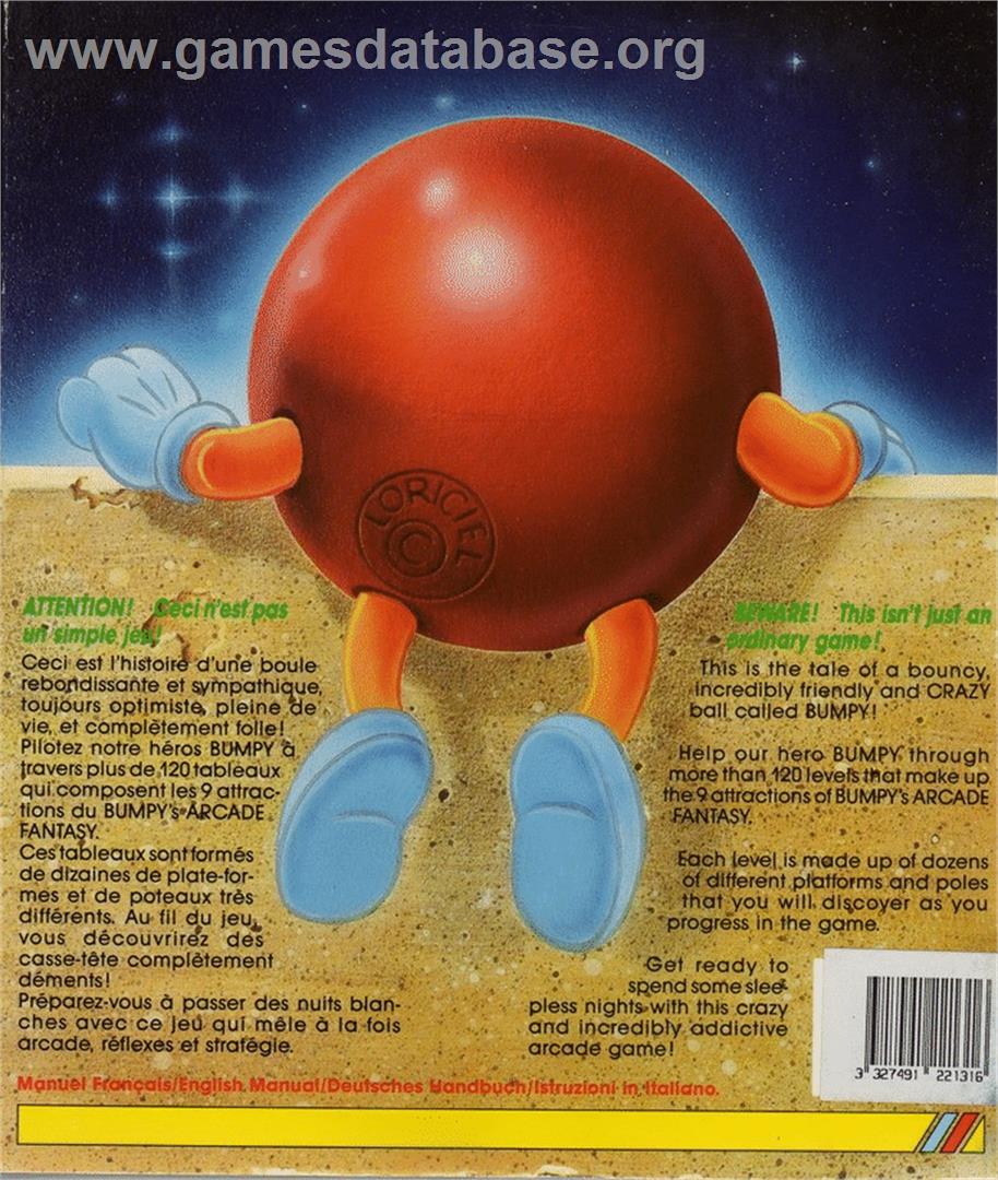 Bumpy's Arcade Fantasy - Atari ST - Artwork - Box Back