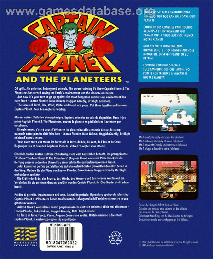 Captain Fizz Meets the Blastertrons - Atari ST - Artwork - Box Back