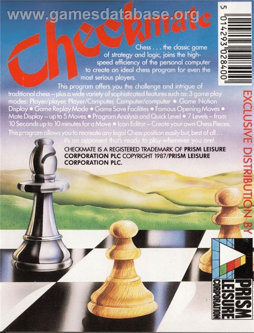 Checkmate - Atari ST - Artwork - Box Back
