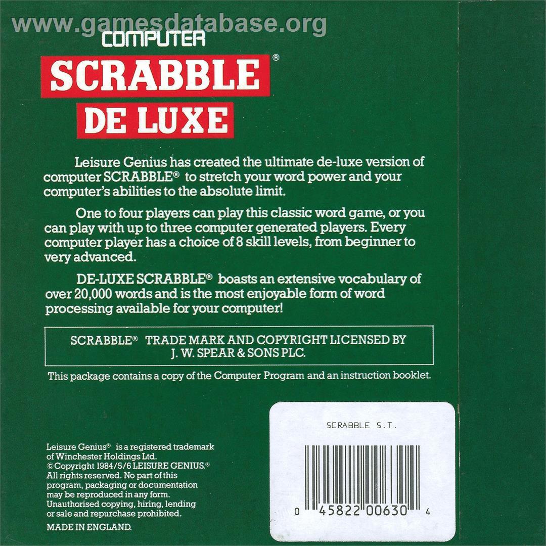 Computer Scrabble De Luxe - Atari ST - Artwork - Box Back