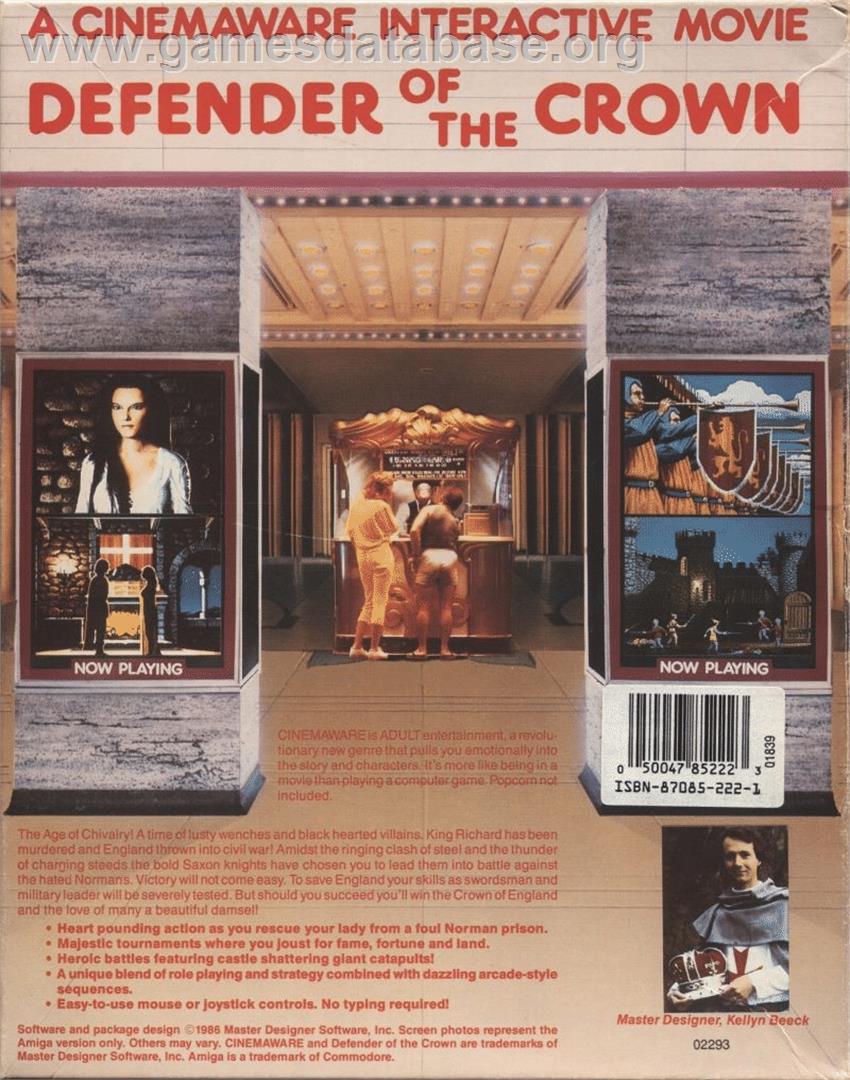 Defender Of The Crown - Atari ST - Artwork - Box Back