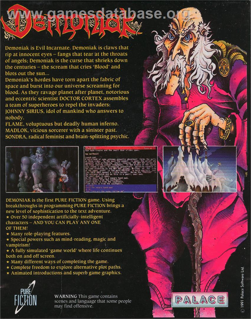 Demoniak - Atari ST - Artwork - Box Back