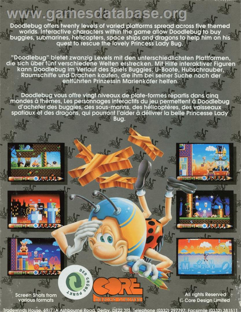 Doodle Bug - Atari ST - Artwork - Box Back