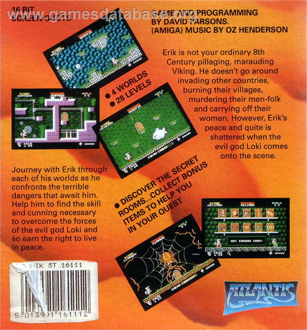 Erik - Atari ST - Artwork - Box Back