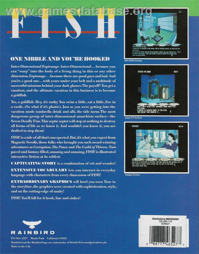 Fish! - Atari ST - Artwork - Box Back
