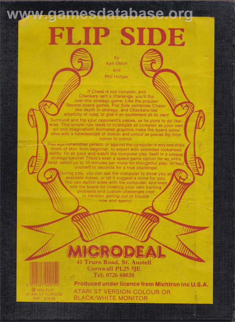 Flip Side - Atari ST - Artwork - Box Back