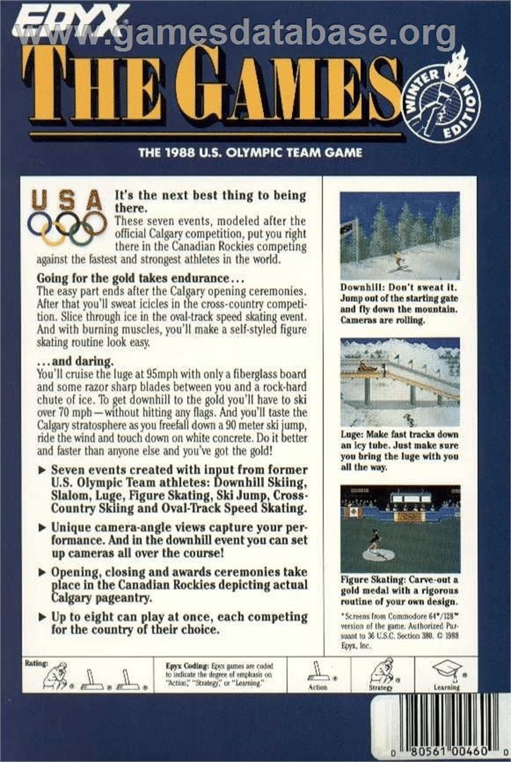 Games, The - Winter Edition - Atari ST - Artwork - Box Back