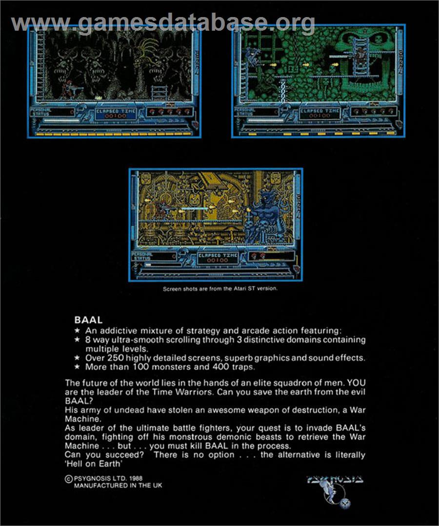 Greystone - Atari ST - Artwork - Box Back