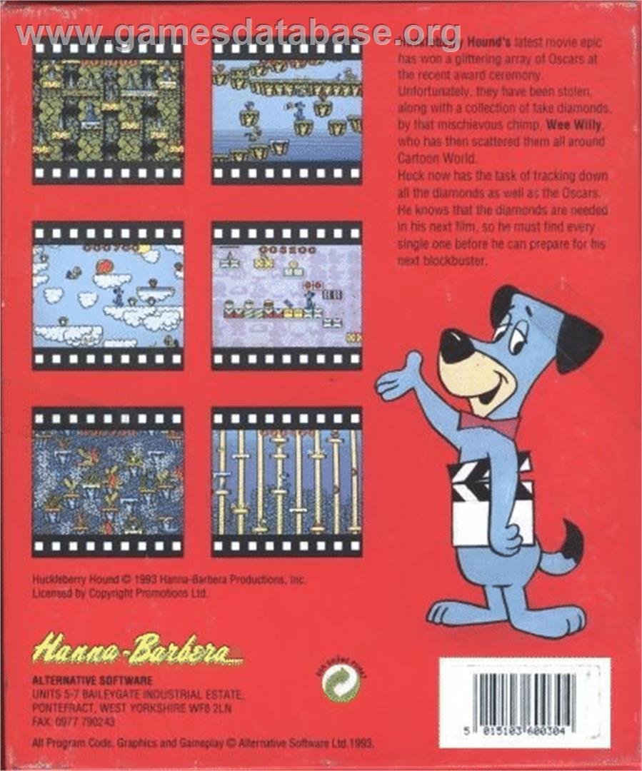 Huckleberry Hound in Hollywood Capers - Atari ST - Artwork - Box Back