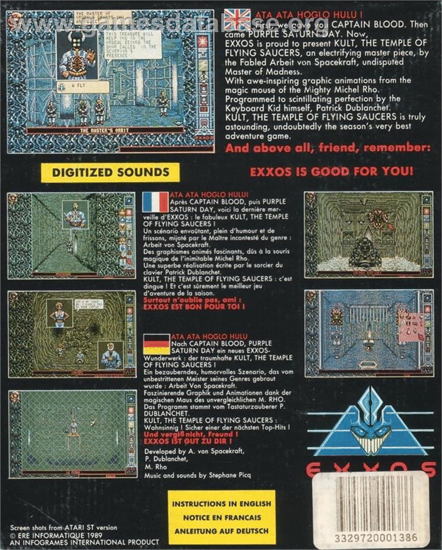 Kult - Atari ST - Artwork - Box Back
