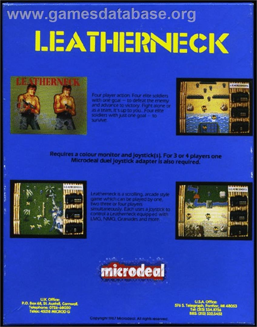 Leatherneck - Atari ST - Artwork - Box Back