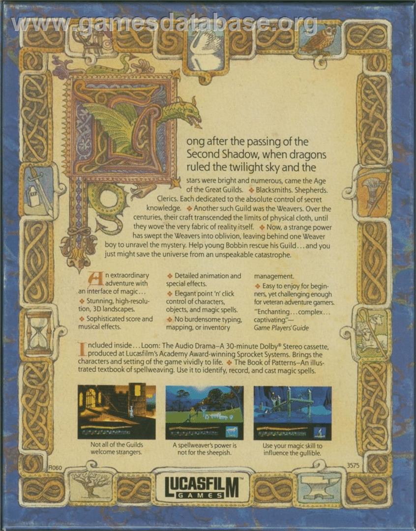 Loom - Atari ST - Artwork - Box Back