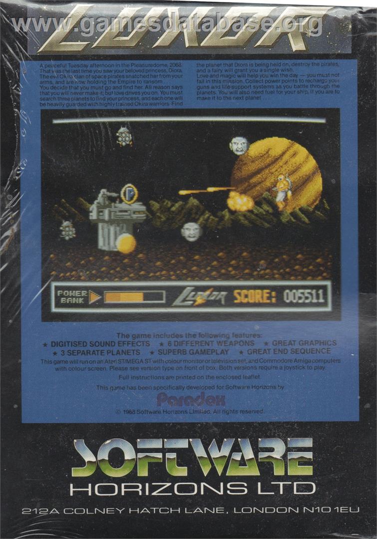 Luxor - Atari ST - Artwork - Box Back