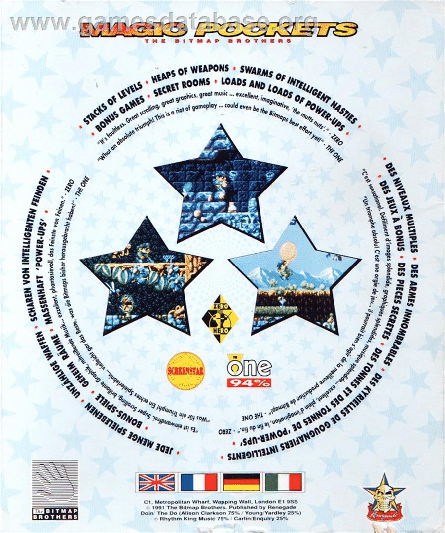 Magic Pockets - Atari ST - Artwork - Box Back