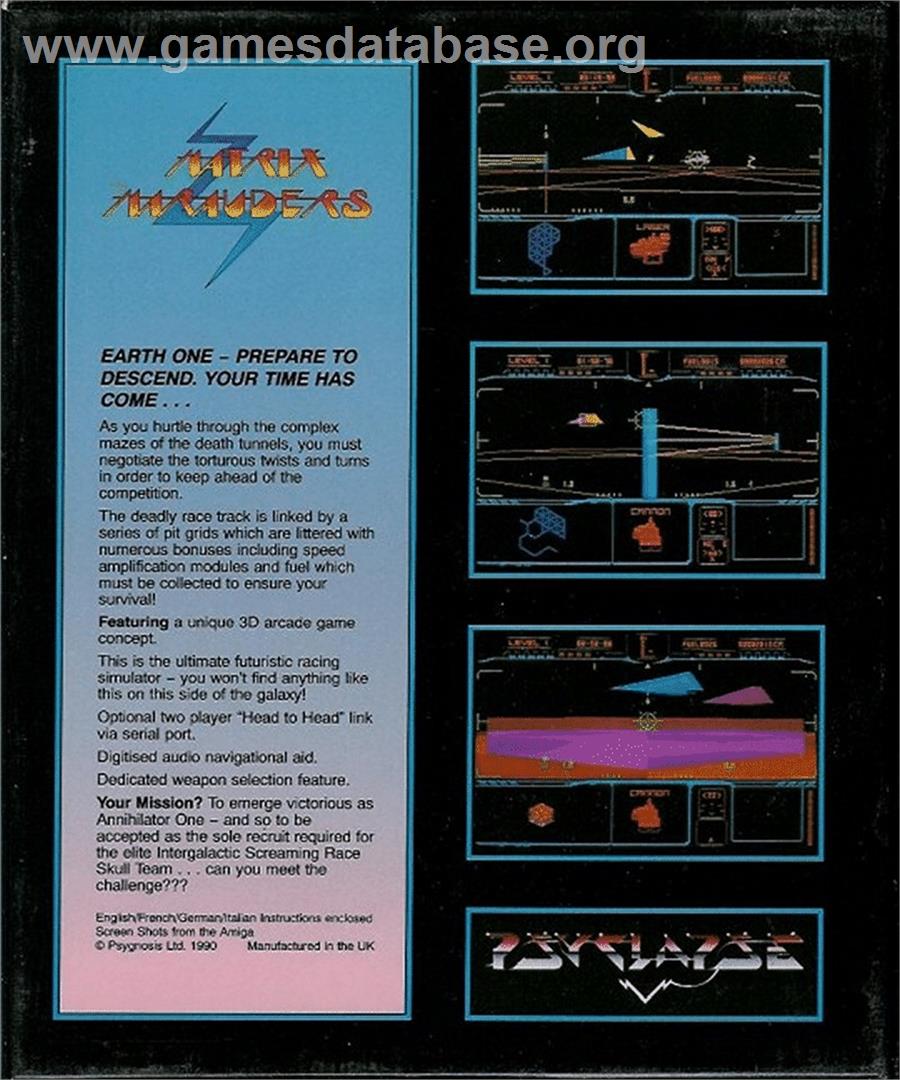 Matrix Marauders - Atari ST - Artwork - Box Back