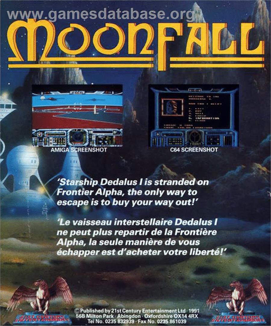 Moonfall - Atari ST - Artwork - Box Back