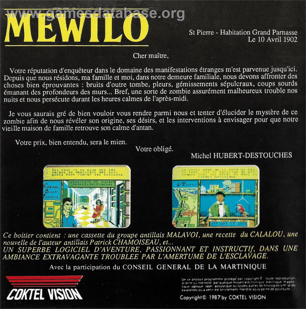 Méwilo - Atari ST - Artwork - Box Back