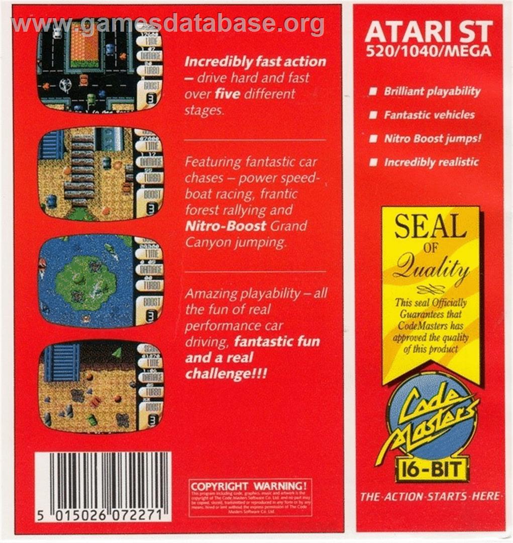 Nitro Boost Challenge - Atari ST - Artwork - Box Back