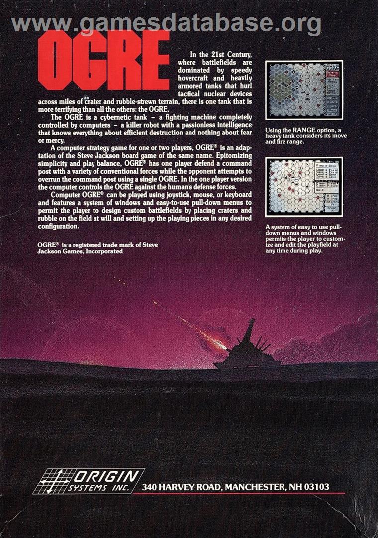 Ogre - Atari ST - Artwork - Box Back