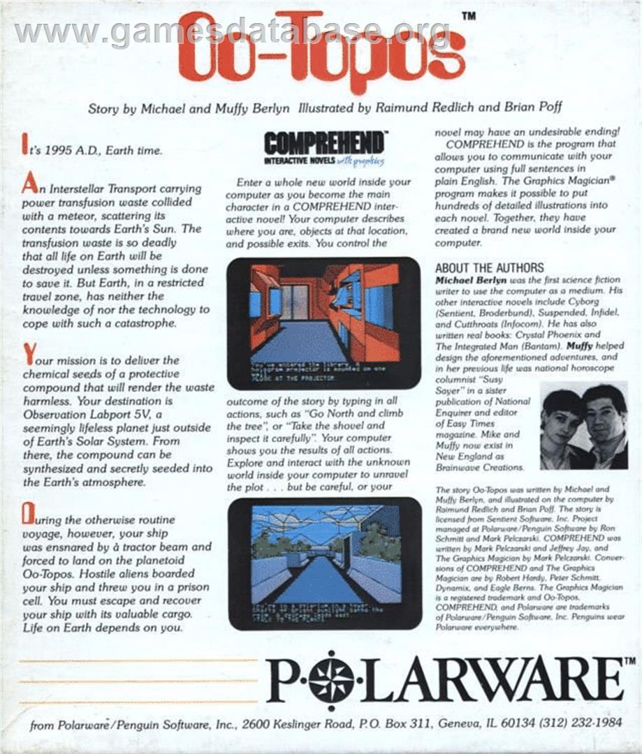 Oo-topos - Atari ST - Artwork - Box Back