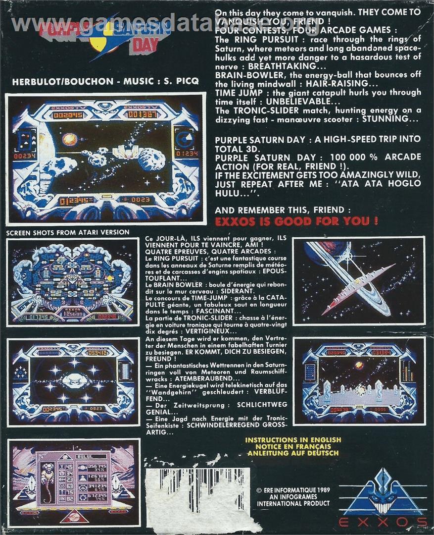 Purple Saturn Day - Atari ST - Artwork - Box Back
