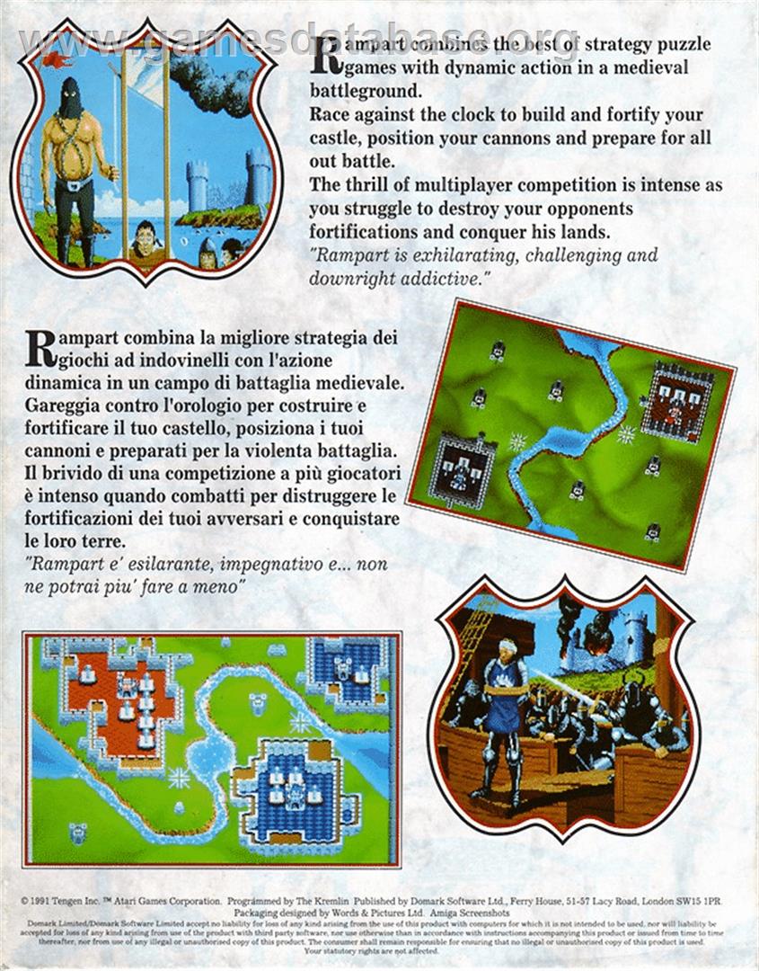 Rampart - Atari ST - Artwork - Box Back