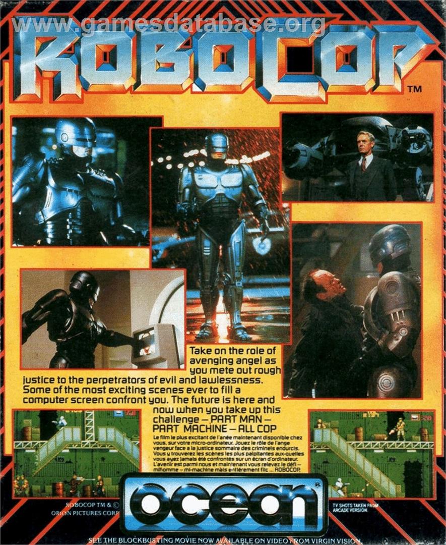 Robocop - Atari ST - Artwork - Box Back