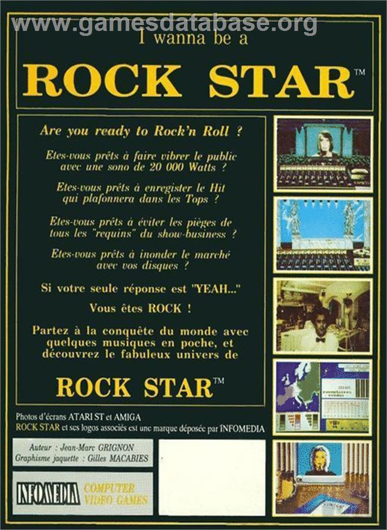 Rock Star - Atari ST - Artwork - Box Back