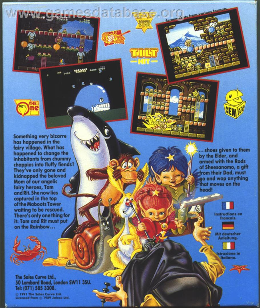 Rod Land - Atari ST - Artwork - Box Back