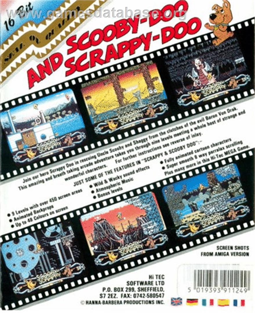 Scooby-Doo And Scrappy-Doo - Atari ST - Artwork - Box Back