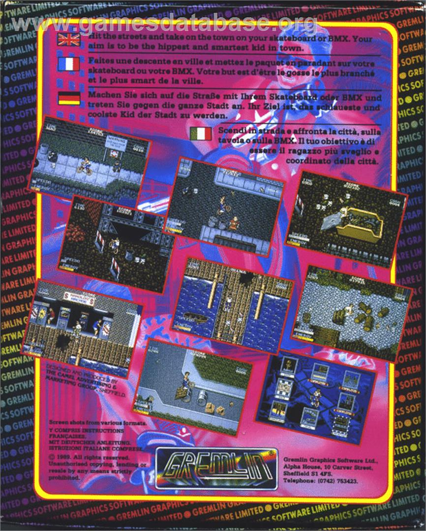 Skidz - Atari ST - Artwork - Box Back