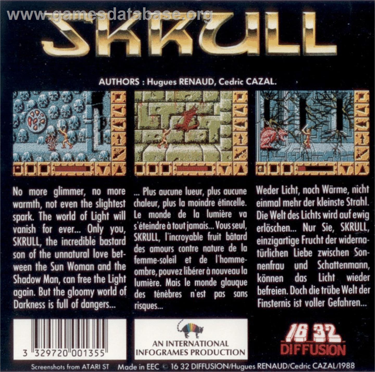 Skrull - Atari ST - Artwork - Box Back