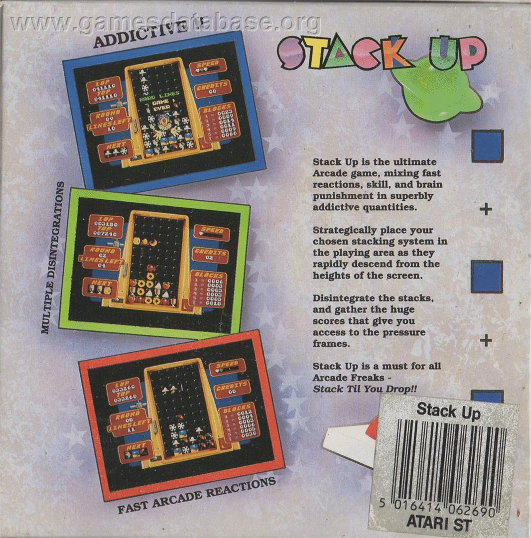 Stack Up - Atari ST - Artwork - Box Back