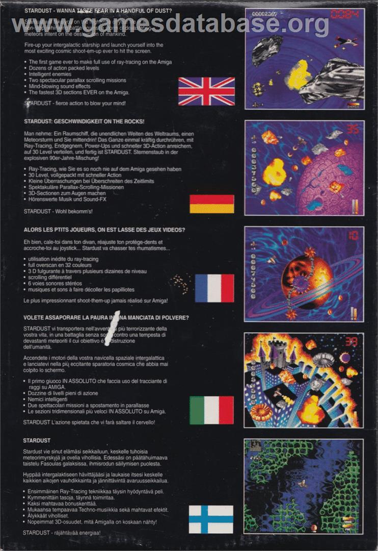 Star Dust - Atari ST - Artwork - Box Back