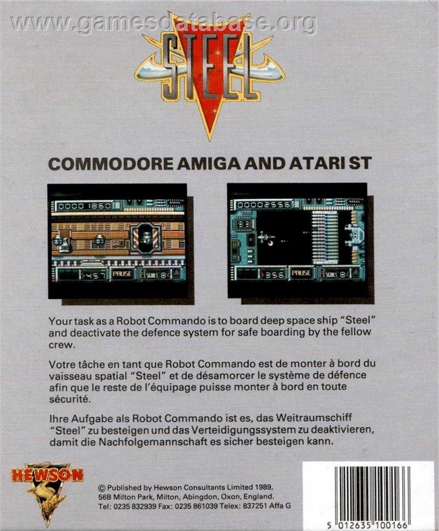 Steel - Atari ST - Artwork - Box Back