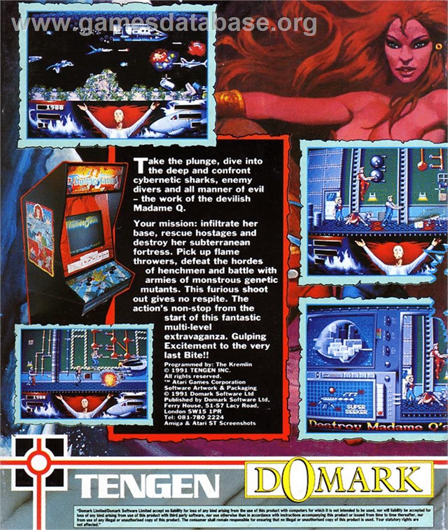 Thunder Jaws - Atari ST - Artwork - Box Back