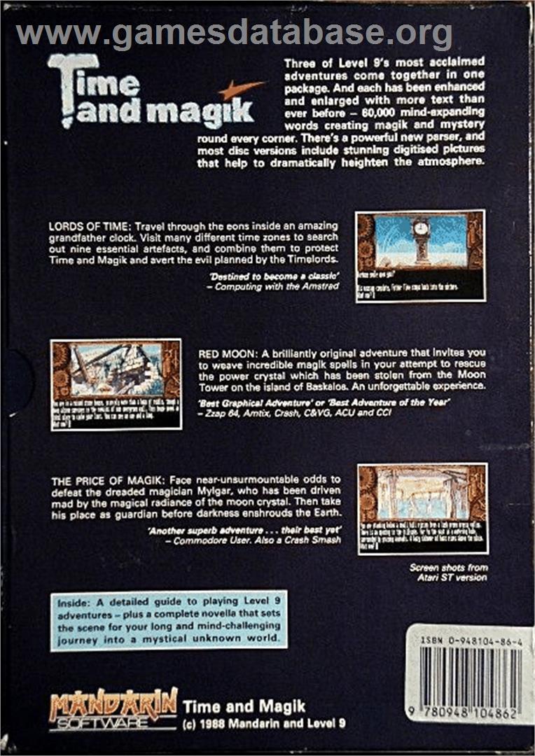 Time And Magik - The Trilogy - Atari ST - Artwork - Box Back